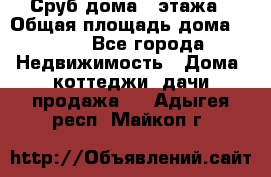 Сруб дома 2 этажа › Общая площадь дома ­ 200 - Все города Недвижимость » Дома, коттеджи, дачи продажа   . Адыгея респ.,Майкоп г.